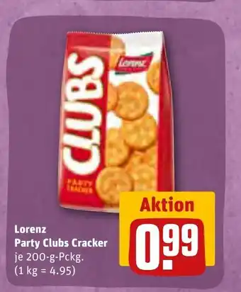 REWE Lorenz Party Clubs Cracker 200 g Angebot