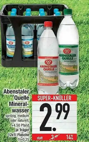 E-Center Abenstaler Quelle Minerawasser Angebot