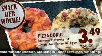 E-Center Pizzs Donut Angebot