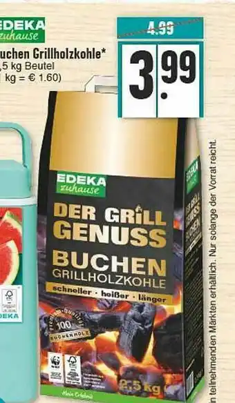 E-Center Edeka Zuhause Guchen Grillholzkohle Angebot