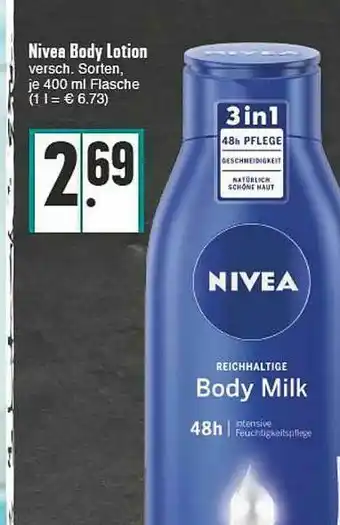 E-Center Nivea Body Lotion Angebot