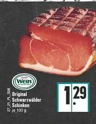 E-Center Wein Original Schwarzwälder Schinken Angebot