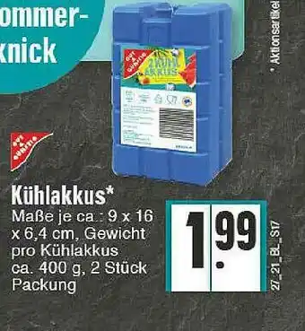 Edeka Gut & Günstig Kühlakkus Angebot