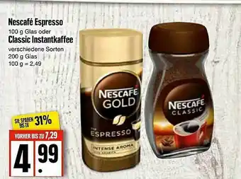 Edeka Nescafe Espresso Oder Classic Instantkaffee Angebot