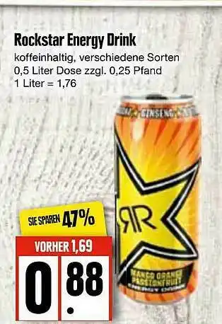 Edeka Rockstar Energy Drink Angebot