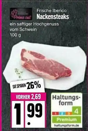 Edeka Frische Lberico Nackensteaks Angebot