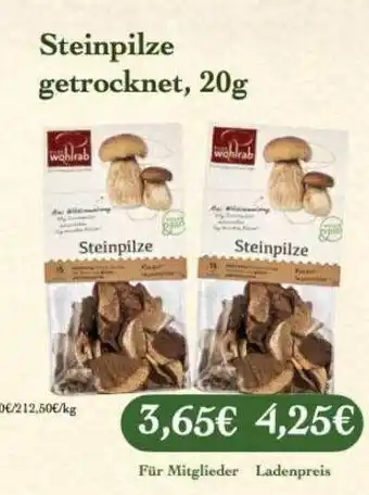 LPG Biomarkt Steinpilze getrocknet Angebot