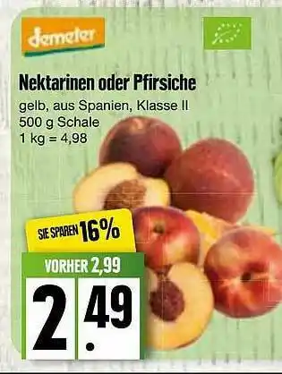 Edeka Demeter Nektarinen Oder Pfirsiche Angebot