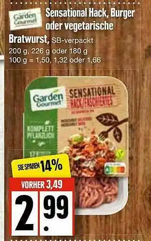 Edeka Sensational Hack, Burger Oder Vegetarische Angebot