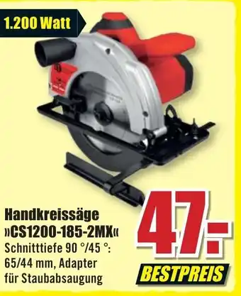 B1 Discount Baumarkt Handkreissäge CS1200-185-2MX Angebot