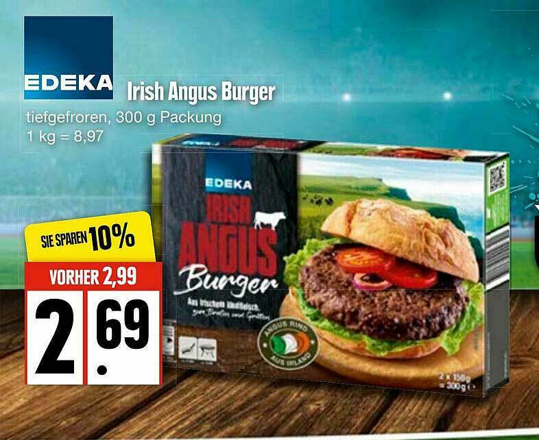 Edeka Irish Angus Burger Angebot bei Edeka