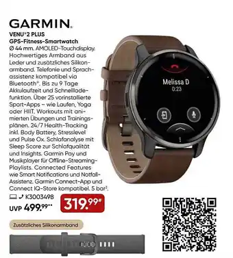 Galeria Garmin venu 2 plus gps-fitness-smartwatch Angebot