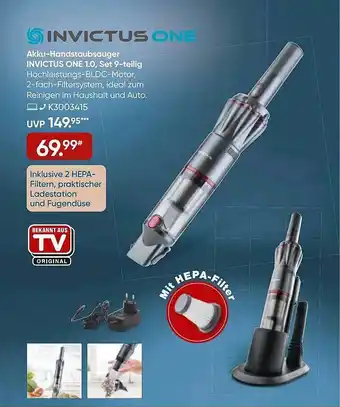 Galeria Invictus one 1.0 akku-handstaubsauger Angebot