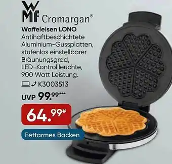 Galeria Wmf cromargan waffeleisen lono Angebot