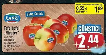 Edeka Kanzi Tafeläpfel „nicoter” Angebot