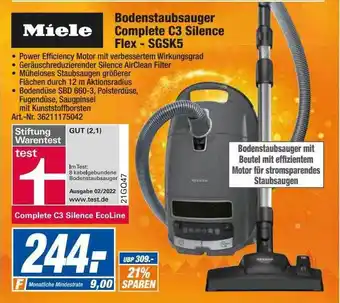 expert Techno Land Miele bodenstaubsauger complete c3 silence flex - sgsk5 Angebot