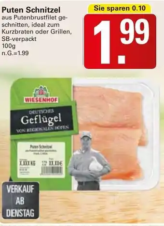 WEZ Wiesenhof Puten Schnitzel 100g Angebot