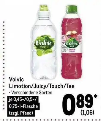 METRO Volvic limotion, juicy, touch oder tee Angebot