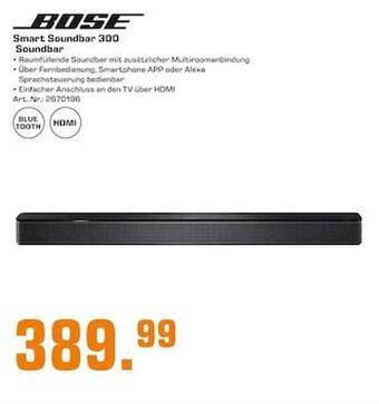 Saturn Bose smart soundbar 300 soundbar Angebot