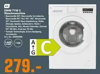 Saturn Ok owm 7112 c waschmaschine Angebot