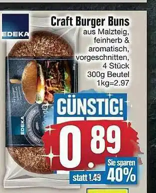 Edeka Edeka Craft Burger Buns Angebot