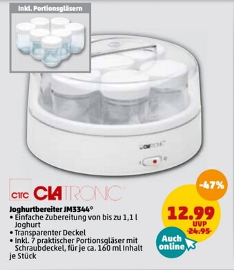 PENNY Ciatronic Joghurtbereiter JM3344 Angebot