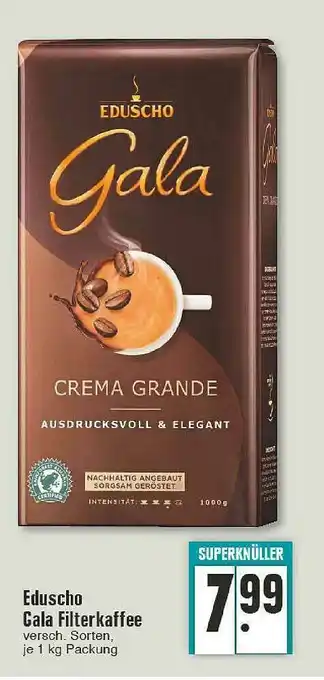 Edeka Eduscho Gala Filterkaffee Angebot