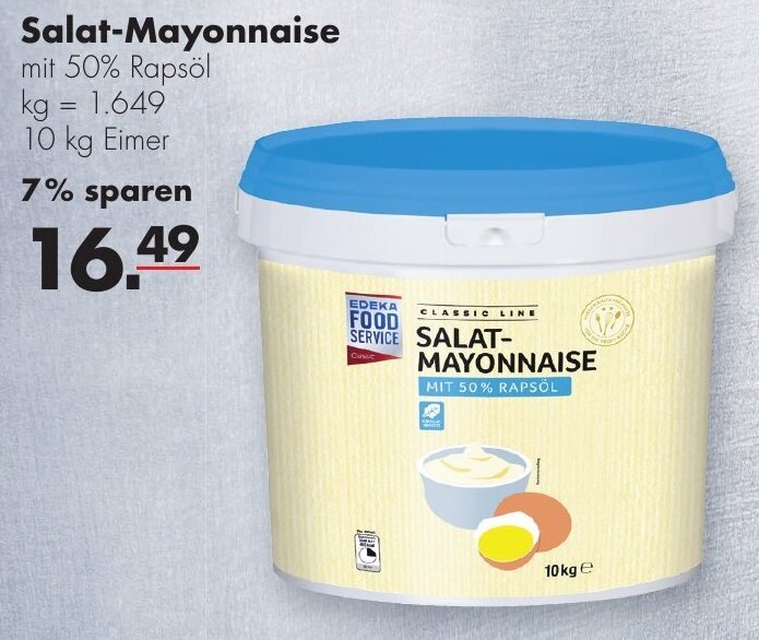 Edeka Food Service Salat Mayonnaise 10 kg Eimer Angebot bei Handelshof