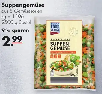 Handelshof Edeka Food Service Suppengemüse 2500 g Beutel Angebot