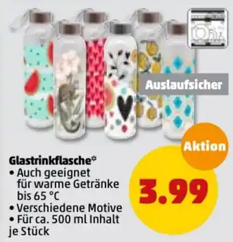 PENNY Glastrinkflasche Angebot