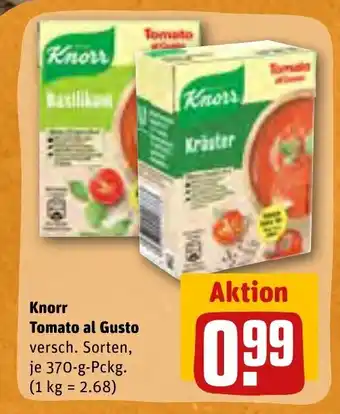 REWE Knorr Tomato al Gusto 370g Angebot