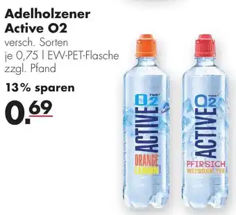 Handelshof Adelholzener Active O2 , 0,75 L Angebot