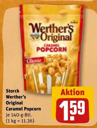 REWE Storck Werther's Original Popcorn 140g Angebot