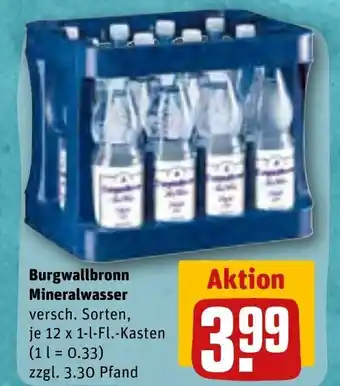 REWE Burgwallbronn Mineralwasser 12*1L Angebot