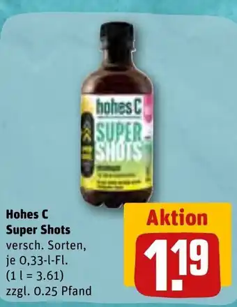 REWE Hohes C Super Shots 1L Angebot