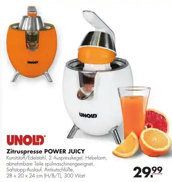 Handelshof Unold Zitruspresse Power Juicy Angebot