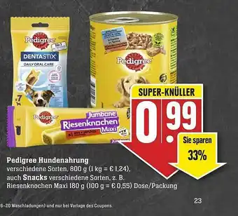 Edeka Pedigree Hundenahrung Auch Snacks Angebot