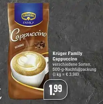 Edeka Krüger Family Cappuccino Angebot