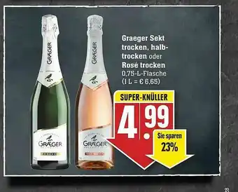 Edeka Graeger Sekt Trocken, Halbtrocken Oder Rosé Trocken Angebot