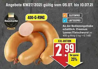 Edeka Premium Lyoner Oder Fleischwurst Angebot