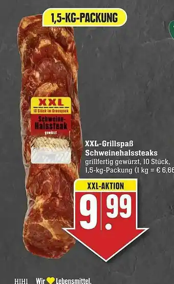 Edeka Xxl-grillspaß Schweinehalssteaks Angebot