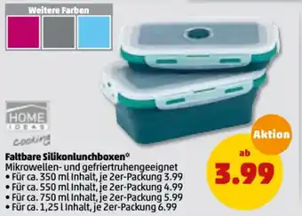 PENNY Home Ideas Cooking Faltbare Silikonlunchboxen Angebot