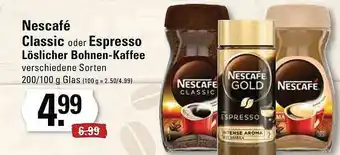 Edeka Nescafé Classic Oder Espresso Löslicher Bohnen-kaffee Angebot