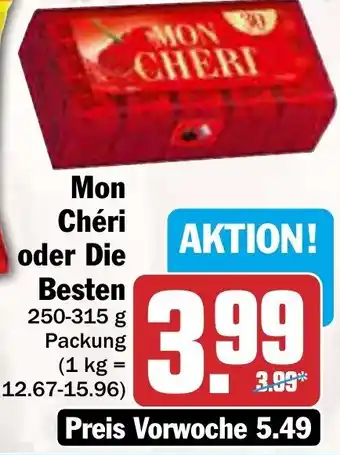 AEZ Mon Chéri oder Die Besten 250-315 g Packung Angebot