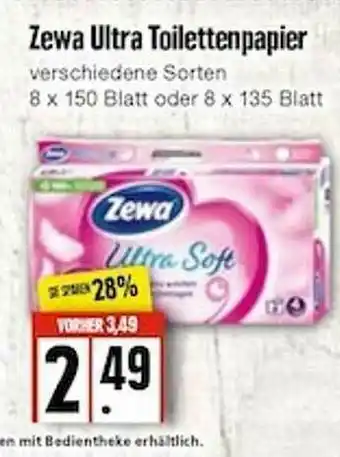 Edeka Frischemarkt Zewa Ultra Toilettenpapier Angebot