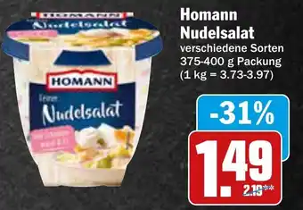 AEZ Homann Nudelsalat 375-400 g Packung Angebot