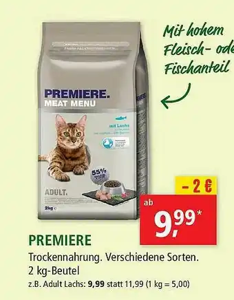 Fressnapf Premiere Trockennahrung Angebot