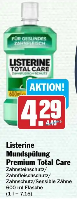 AEZ Listerine Mundspülung Premium Total Care 600 ml Flasche Angebot