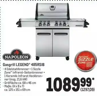 METRO Napoleon gasgrill legend 485rsib Angebot