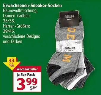 Globus Erwachsenen-sneaker-socken Angebot